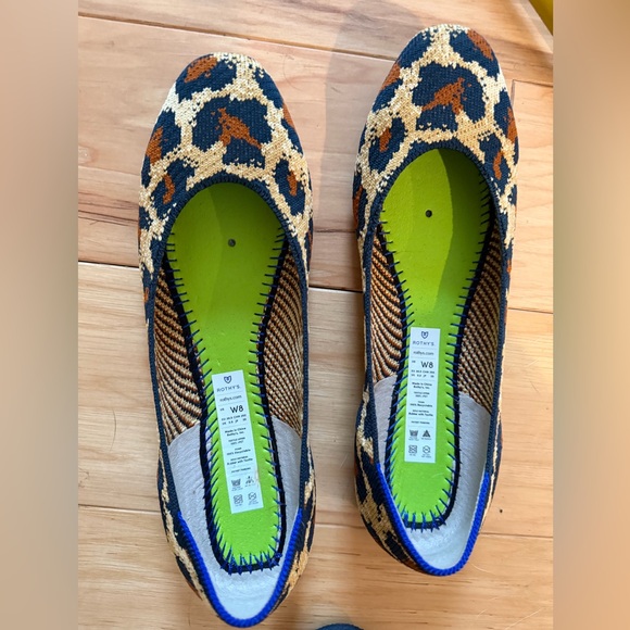 Rothy's Women's Flats - Round Toe Retired Adorable Leopard Print size 8 - Picture 6 of 10